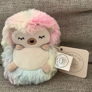 Slumberkins rainbow hedgehog mini (hard to find! Limited edition!) New!